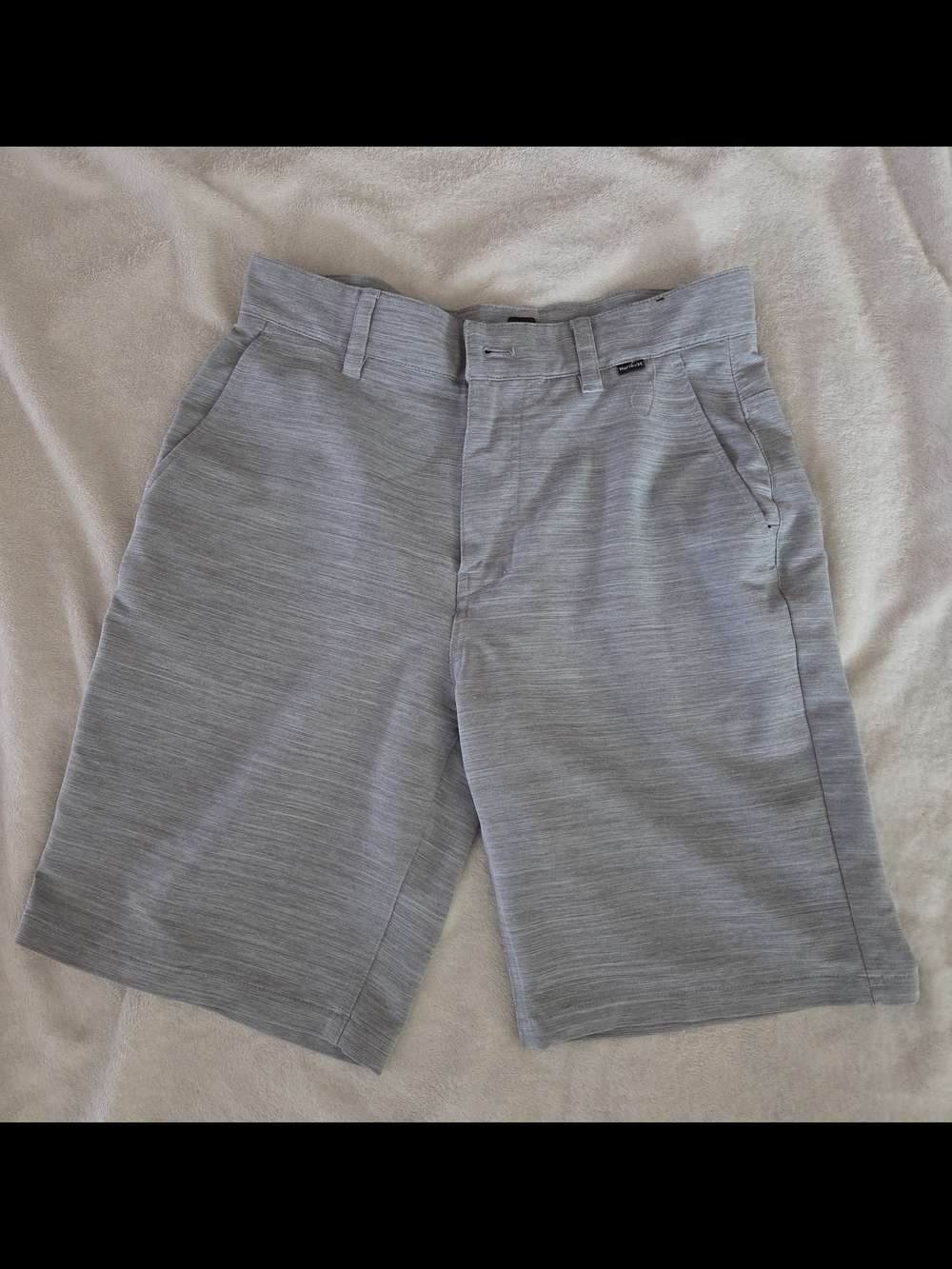 Hurley Men's Gray Flat Front Shorts